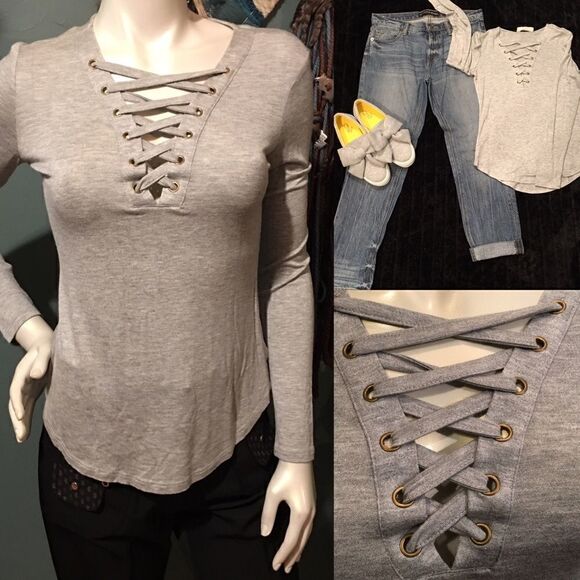 Super Soft & Bouncy Lace up long sleeve - Picture 1 of 9